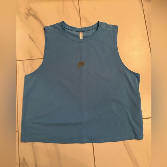 Fabletics Crop Top Blue Medium - Picture 1 of 6